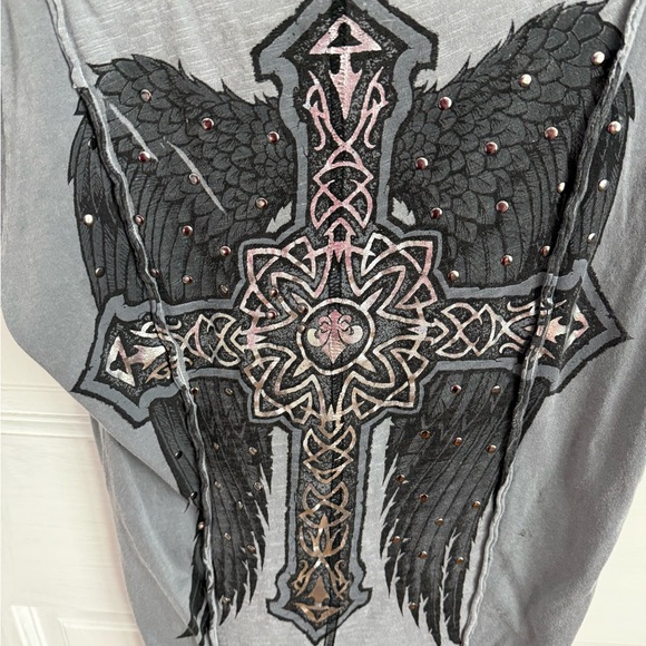 Affliction Top Gray - Picture 5 of 5